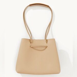 NWT 8 Other Reasons Vegan Leather Slouchy Bucket Bag in Tan